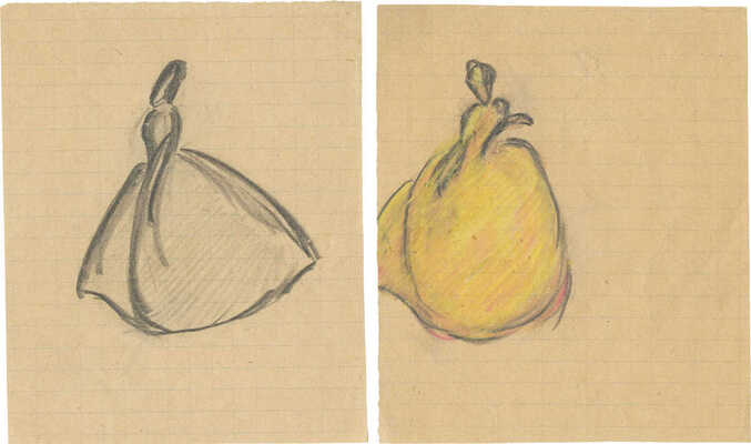 Шурига Пелагея Николаевна. Лот из двух набросков